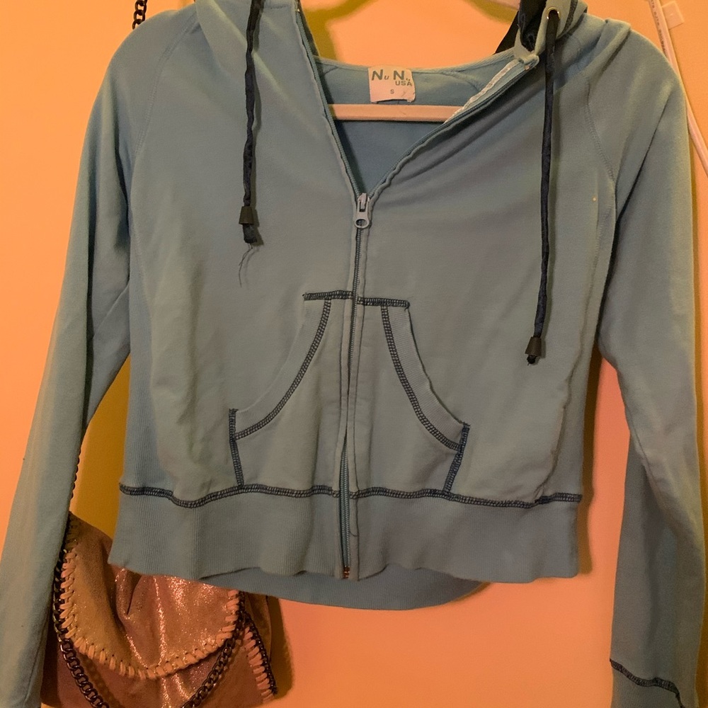 Light Blue Zip-up Jacket